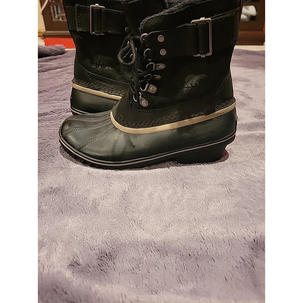 Sorel Women's Winter Fancy Lace II Waterproof Suede & Rubber Boot,Size 7.5